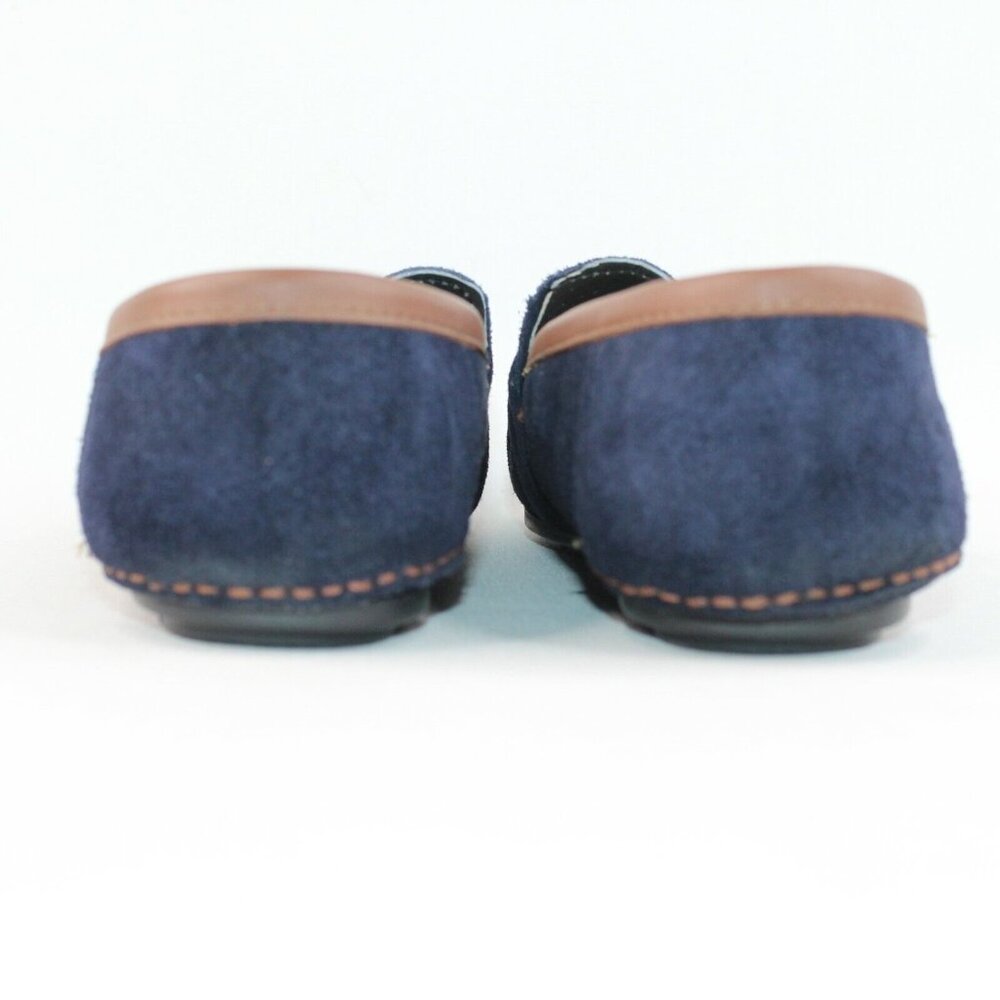 Gerpa Mens Sz 11.5M Navy Blue Leather Suede Buckle Slide On Driving Loafers Shoe - Picture 8 of 12